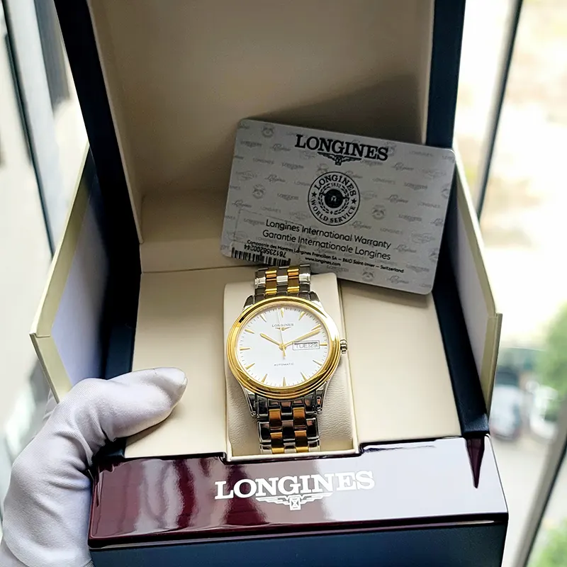 Longines Flagship Automatic Two-tone 18k Gold Men's Watch- L4.899.3.22.7